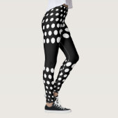 White Polka Dot Pattern Leggings (Rechts)