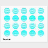White Polka Dot Sticker (Blatt)