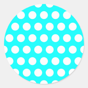White Polka Dot Sticker