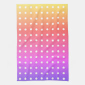 White Polka-Dot Sunrise Geschirrtuch (Vertikal)