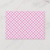 White Polka Dots Business Card Visitenkarte (Vorderseite)