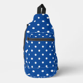 White Polka Dots Design Sling Bag (Vorderseite)