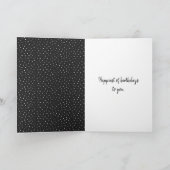 White Polka Dots mit Zipper zum Geburtstag Karte (Innenseite)