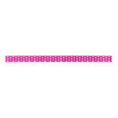 White Polka Dots on Hot Pink Satinband (Vorderseite)