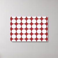 White Polka Dots on Red