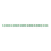 White Polka Dots on Sage Green  Satinband (Vorderseite)