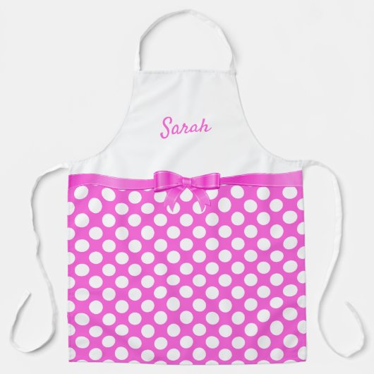 White Polka Dots Schürze (Vorderseite)