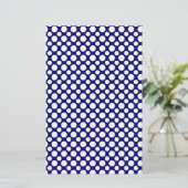 White Polka Dots Scrapbook Paper Letterhead Briefpapier (Stehend Vorderseite)