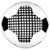White Polka Dots Soccer Ball (Gedreht)