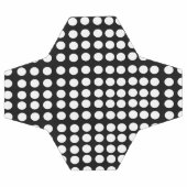 White Polka Dots Soccer Ball (Flach)