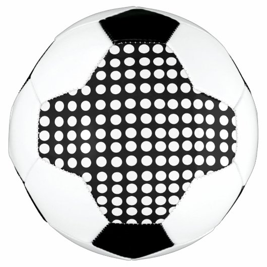 White Polka Dots Soccer Ball (Vorderseite)