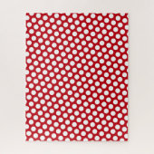 White Polka Dots Unpossible Red Puzzle (Vertikal)