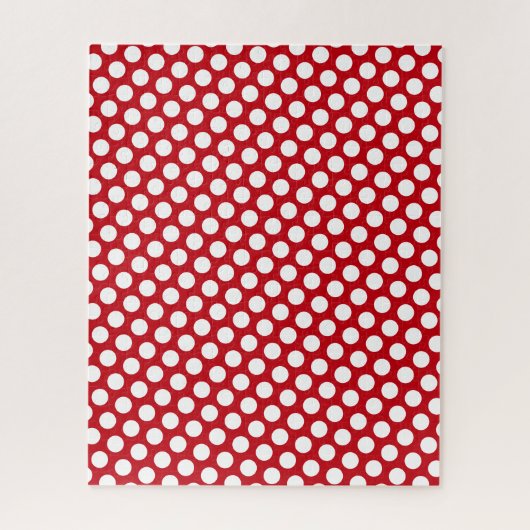 White Polka Dots Unpossible Red Puzzle (Vertikal)