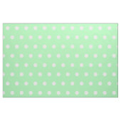 White Polka Punkte auf Spring Green Stoff (Yard (91,4 cm))
