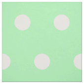 White Polka Punkte auf Spring Green Stoff (Muster)