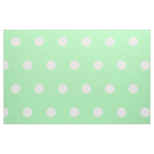 White Polka Punkte auf Spring Green Stoff (Fat Quarter (45,7 x 55,9 cm))