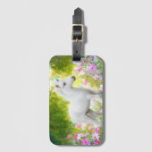 White Pony Unicorn Gepäckanhänger (Vorderseite Vertikal)