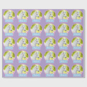 White Pony Unicorn Geschenkpapier (Flach)