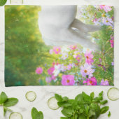 White Pony Unicorn Geschirrtuch (Gefaltet)