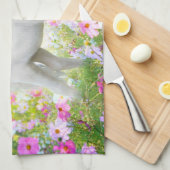 White Pony Unicorn Geschirrtuch (Viertel Falte)