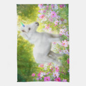 White Pony Unicorn Geschirrtuch (Vertikal)