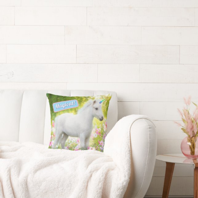 White Pony Unicorn Kissen (Liege)