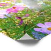 White Pony Unicorn Poster (Ecke)