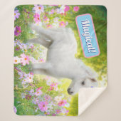 White Pony Unicorn Sherpadecke (Vorderseite)