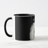 White Poodle Bad Hair Day Tasse (Links)