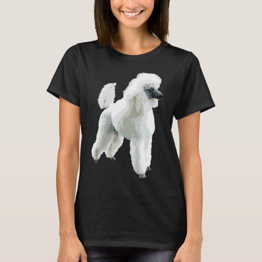 White Poodle Gorgeous Dog T-Shirt (Vorderseite)