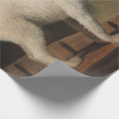 White Poodle in a Punt (von George Stubbs) Geschenkpapier (Ecke)