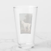 White Poodle in a Punt (von George Stubbs) Glas (Rückseite)
