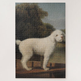 White Poodle in a Punt (von George Stubbs) Puzzle