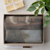 White Poodle in a Punt (von George Stubbs) Seidenpapier (Geschenk)