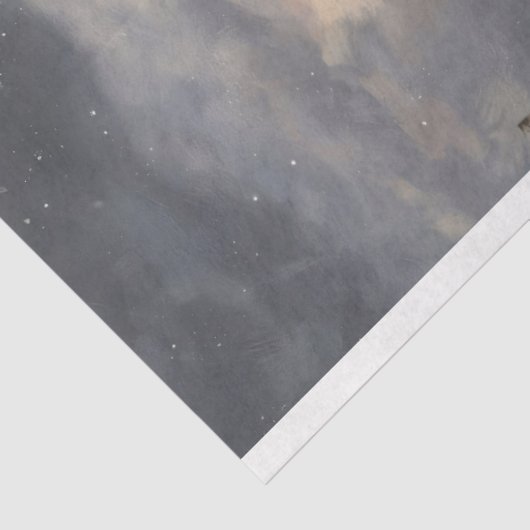 White Poodle in Paris Malerei Decoupage Seidenpapier (Ausschnitt)