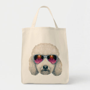 White Poodle Jumbo-Tasche Tragetasche