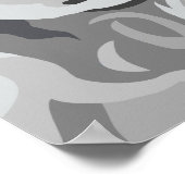 White Poodle Poster (Ecke)