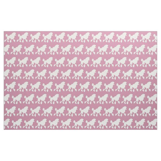 White Poodle Stoff (Yard (91,4 cm))