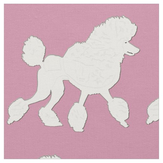 White Poodle Stoff (Nahaufnahme)