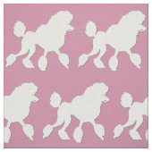 White Poodle Stoff (Muster)