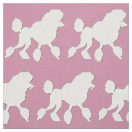 White Poodle Stoff