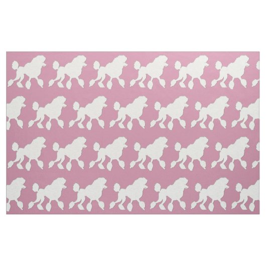 White Poodle Stoff (Fat Quarter (45,7 x 55,9 cm))