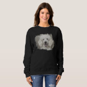 White Poodle Sweatshirt (Vorne ganz)