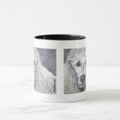 White Poodle Tasse (Zentrum)