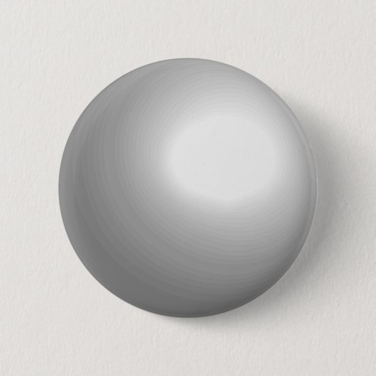White Pool Ball Customizable Button (Vorderseite)