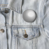 White Pool Ball Customizable Button (Beispiel)