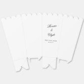 White Popcorn Favor Box for Stylish Party Events Geschenkschachtel (Ungeklappt)