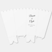 White Popcorn Gefallen Box für Hochzeiten und Part Geschenkschachtel (Ungeklappt)