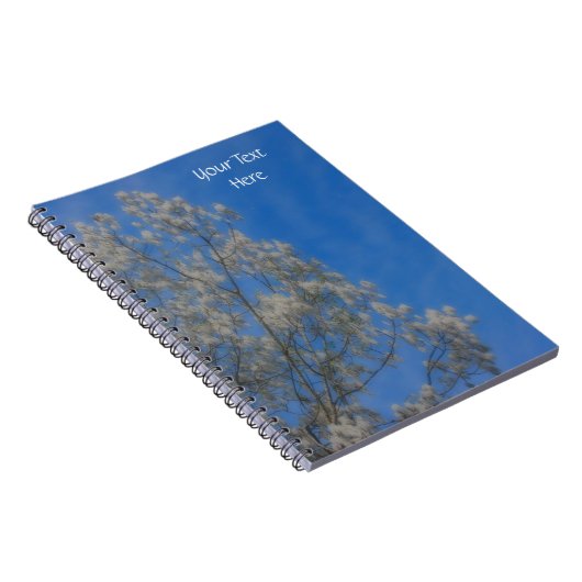 White Poplar Tree Fluff Nature Notebook Notizblock (Rechte Seite)