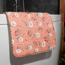 White Poppies Bath Mat in Red Badematte